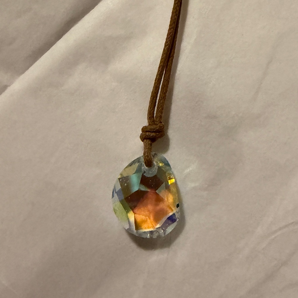 Swarovski Iridescent Crystal Pendant Necklace